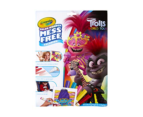 Crayola Trolls 2, Color Wonder Mess Free Coloring Pages & Markers