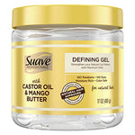 Products Suave Professionals Defining Gel Curl Enhancing Styling Hair Gel for Natural Hair Castor Oil & Mango Butter 17 oz